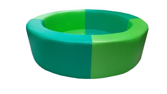 Фото 87 Детский сухой бассейн круглый зеленый/салатовый D100xH30 толщина борта 8 см 2022